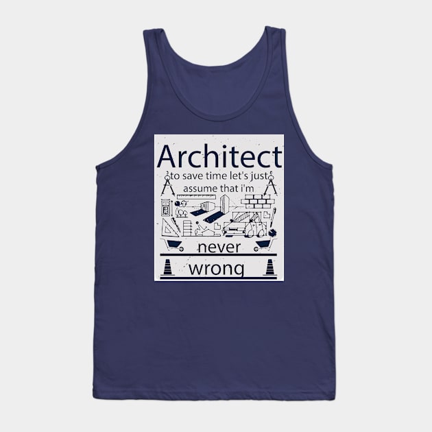 architect Tank Top by Moaaz Subh